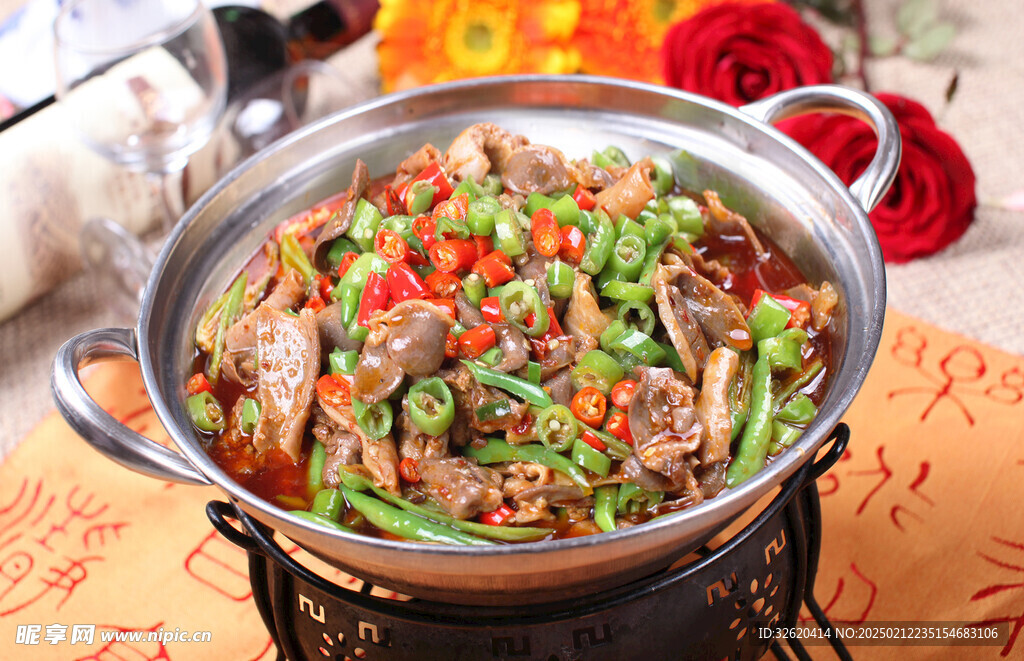 干锅鸭杂