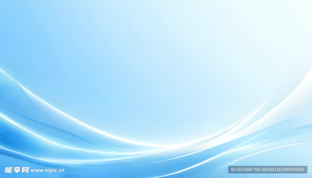 抽象蓝色曲线背景
