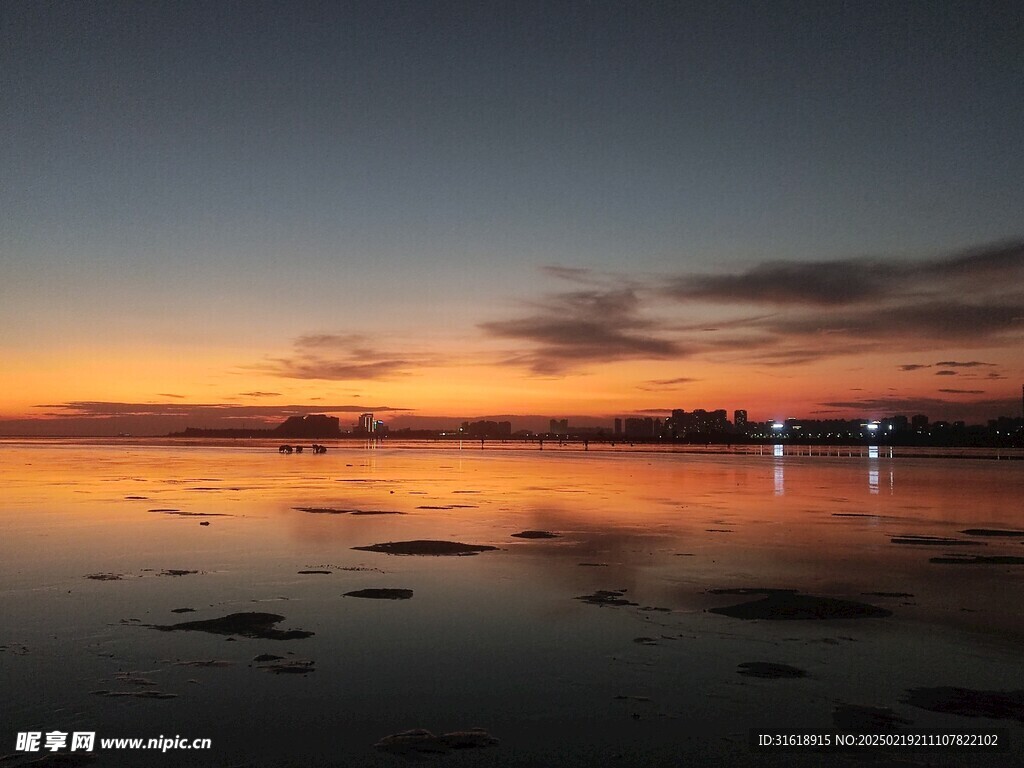 晚霞海景