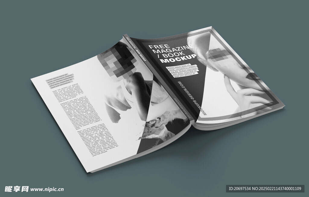 杂志样机