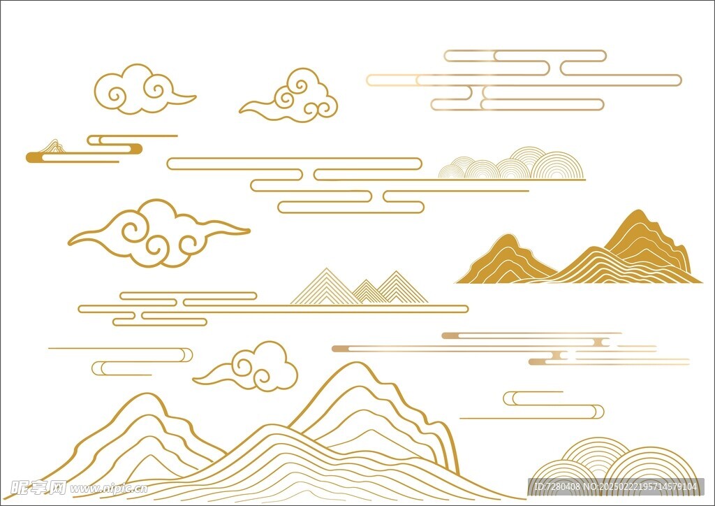 祥云 云纹 山水