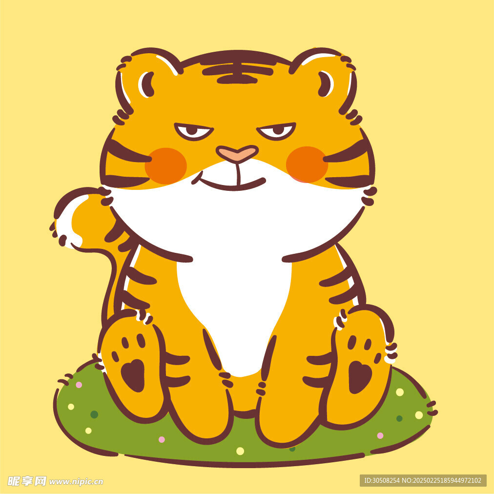 虎萌萌宝宝卡通可爱