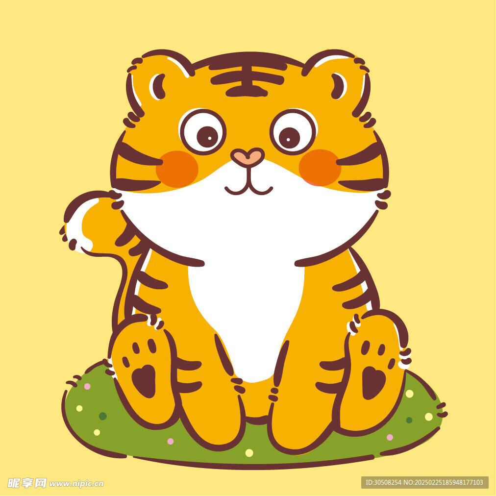 虎萌萌宝宝卡通可爱
