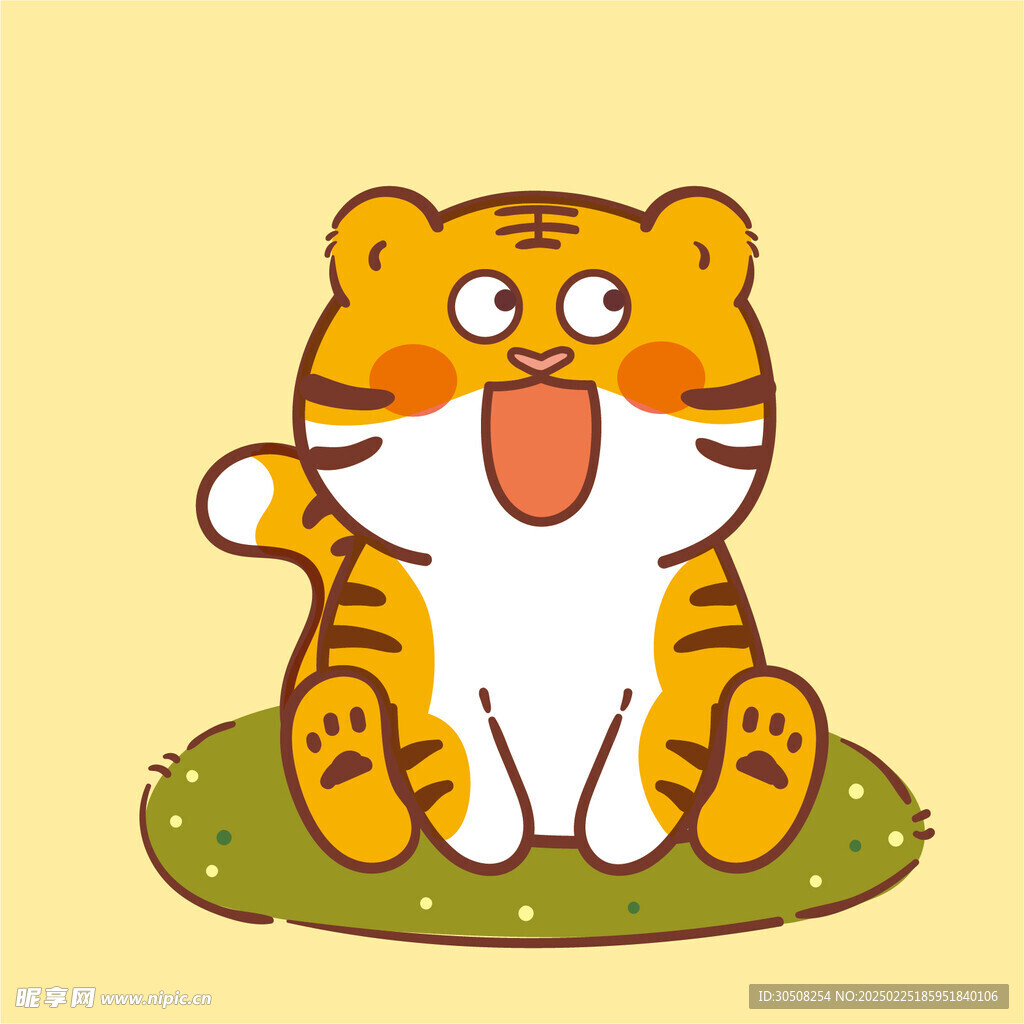 虎萌萌宝宝卡通可爱