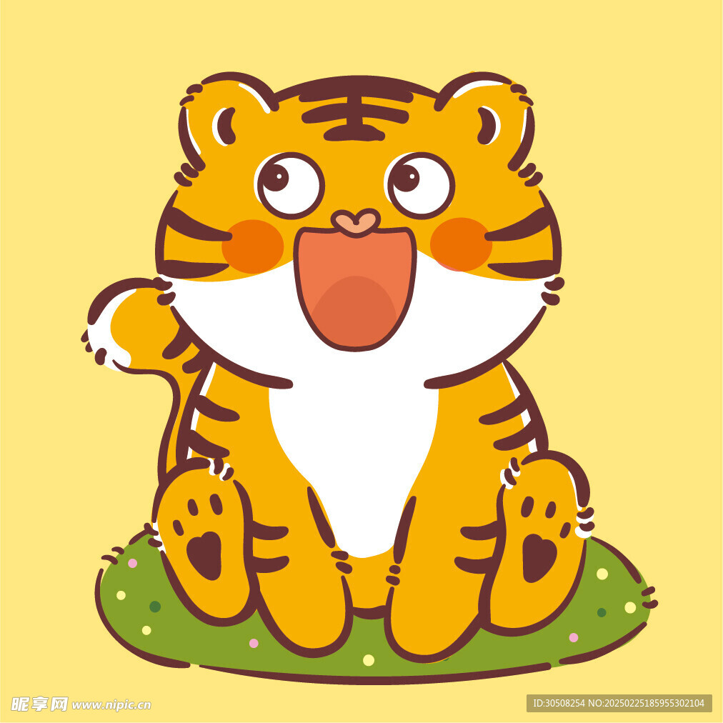 虎萌萌宝宝卡通可爱