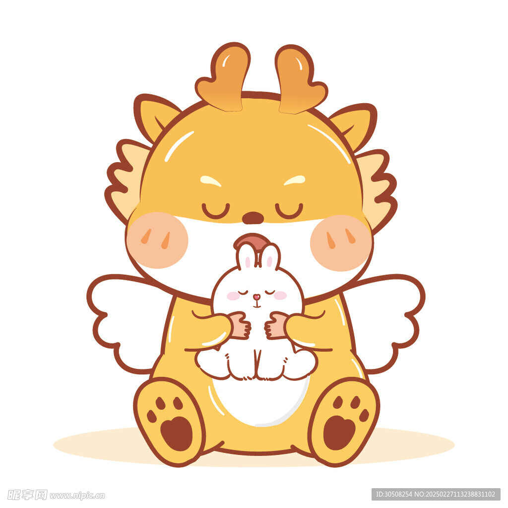 小飞龙宝宝摆件天使卡通