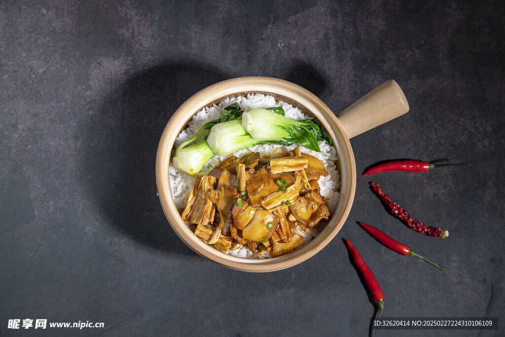 腐竹烧肉饭