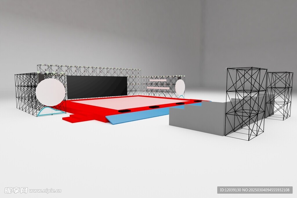 舞台雷亚架3D模型