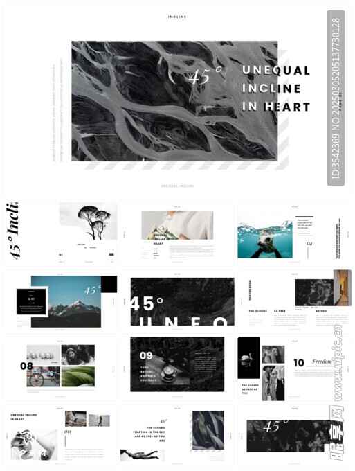 个人简介作品集PPT图片