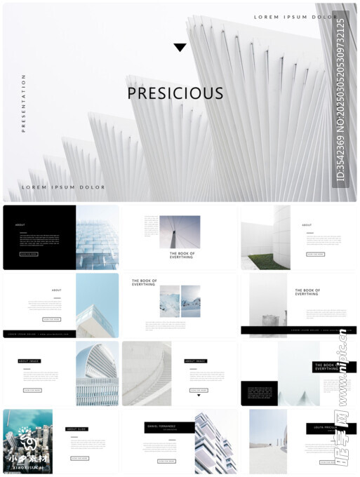 个人简介作品集PPT图片