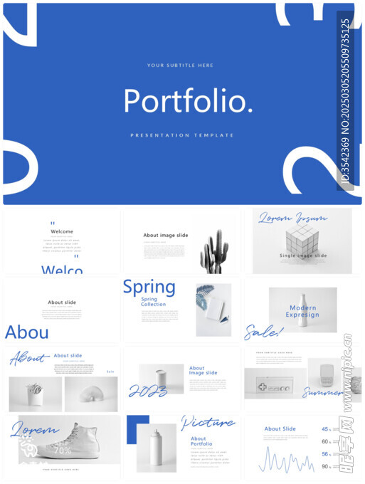 个人简介作品集PPT图片