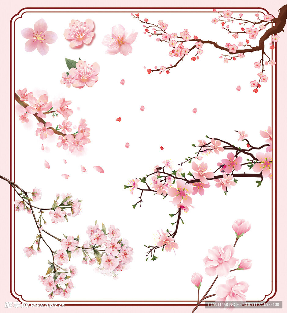 桃花樱花免扣