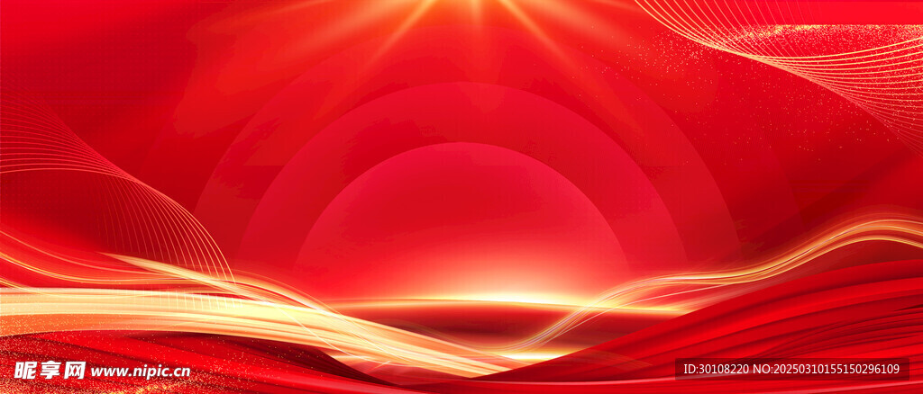 红色主背景
