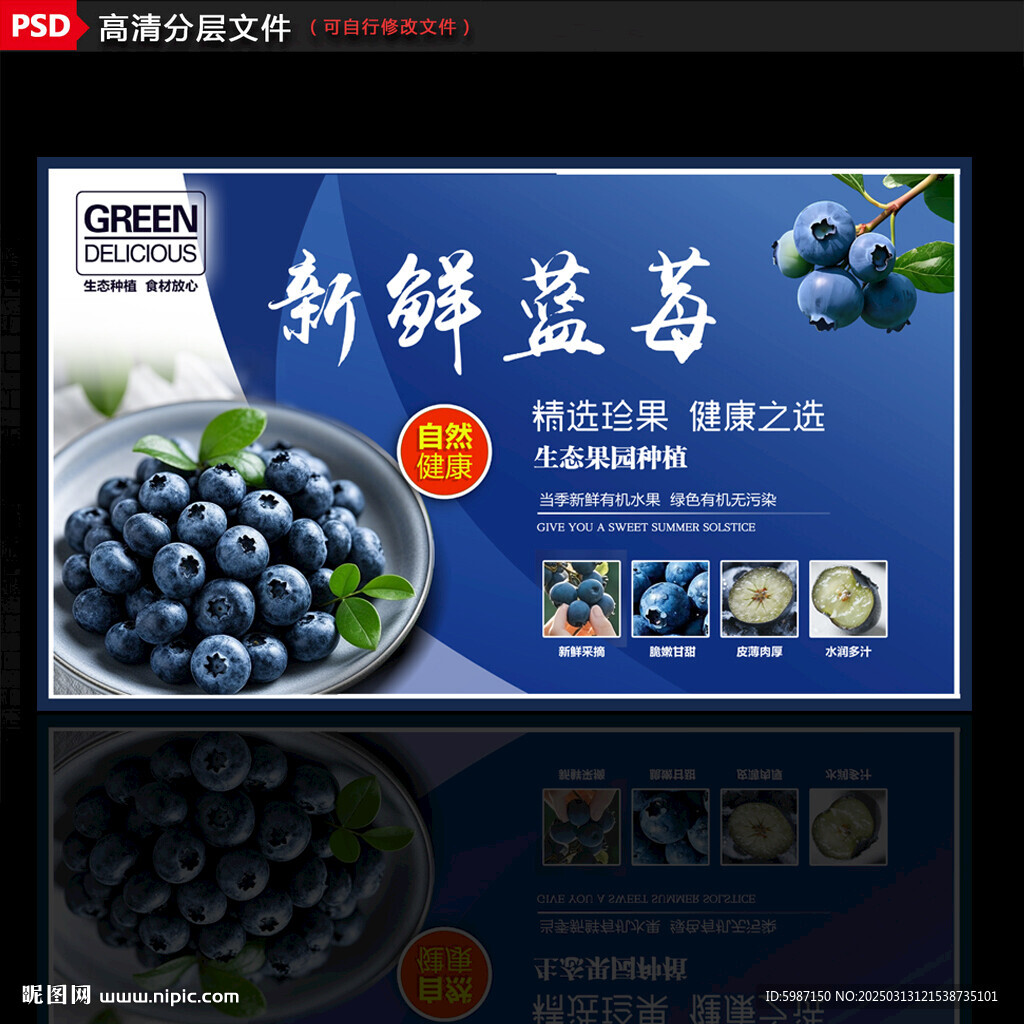 蓝莓展板