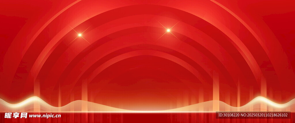 红色主背景