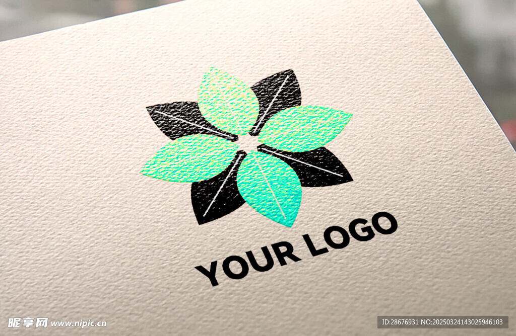 纸面LOGO样机效果图