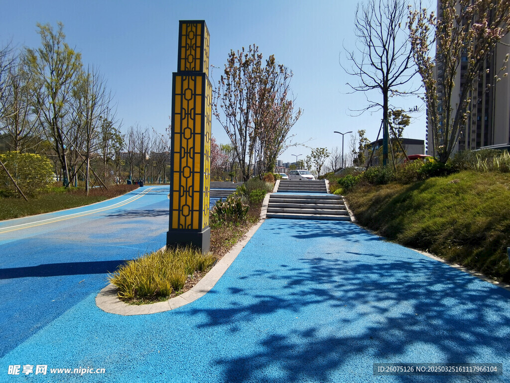 步道路灯