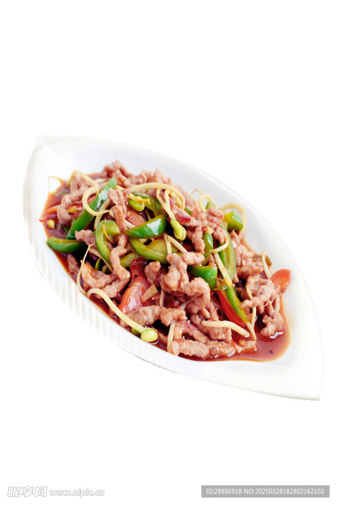 免扣豆芽青椒肉丝