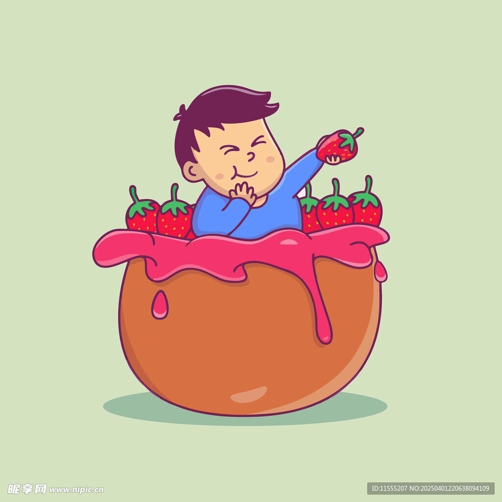 一个人被辣椒包围表情痛苦大酱缸