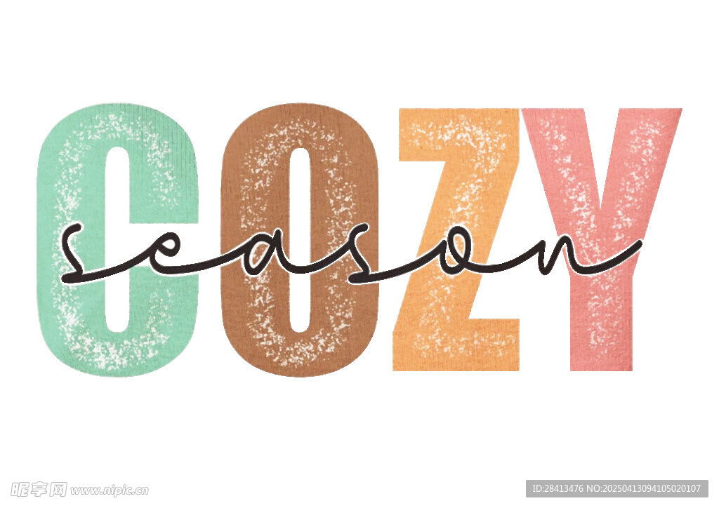 卡通创意英文印花图案