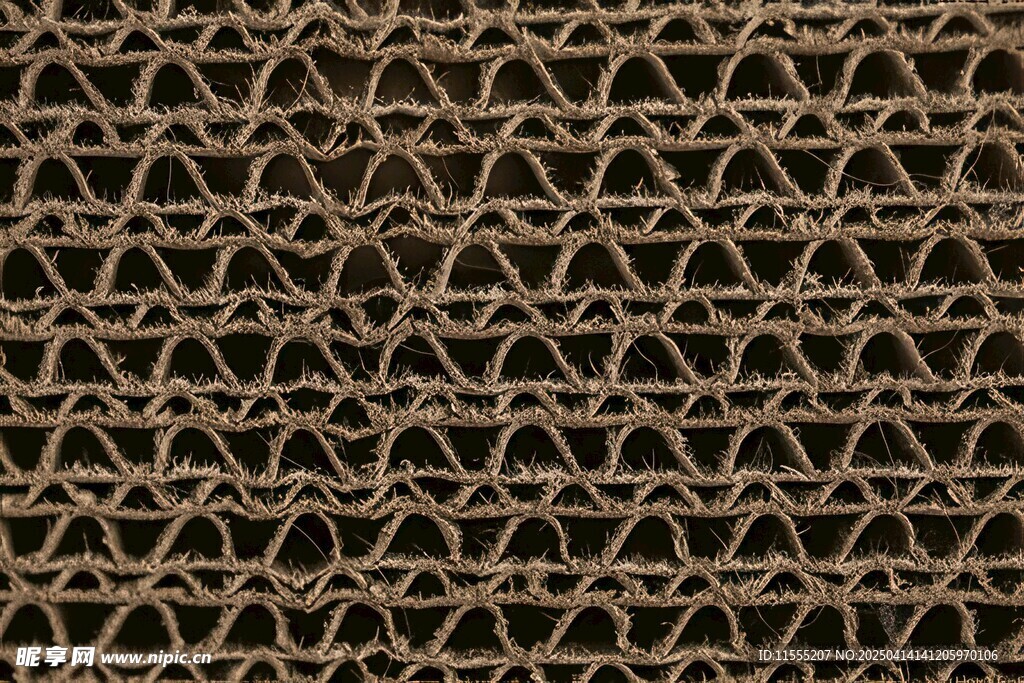 牛皮纸箱瓦楞纸高清素材图