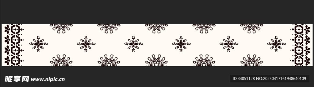 定位黑白雪花图案装饰纹理