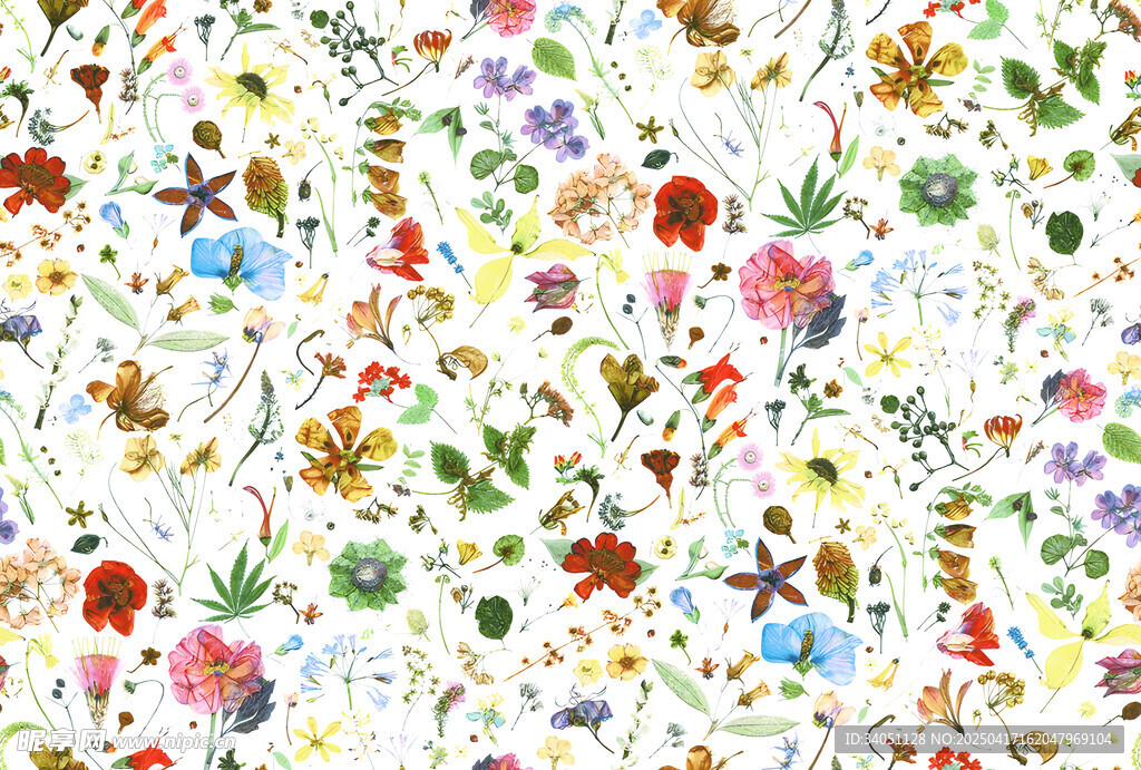 缤纷花卉图案 清新田园风