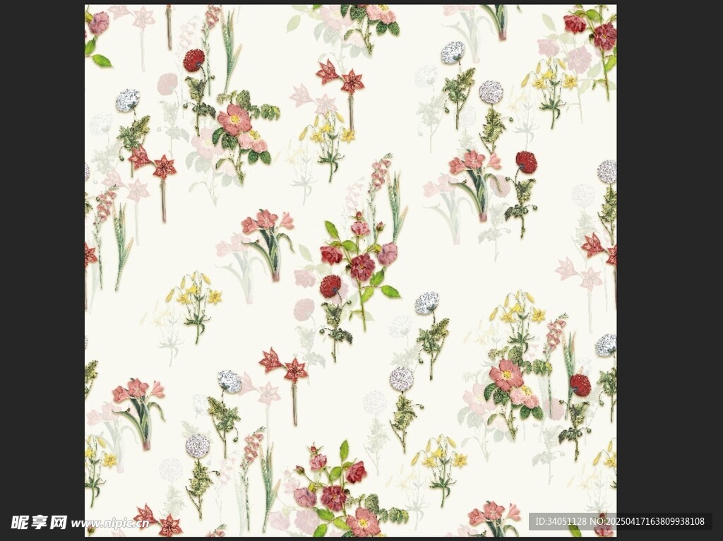 花卉图案背景图