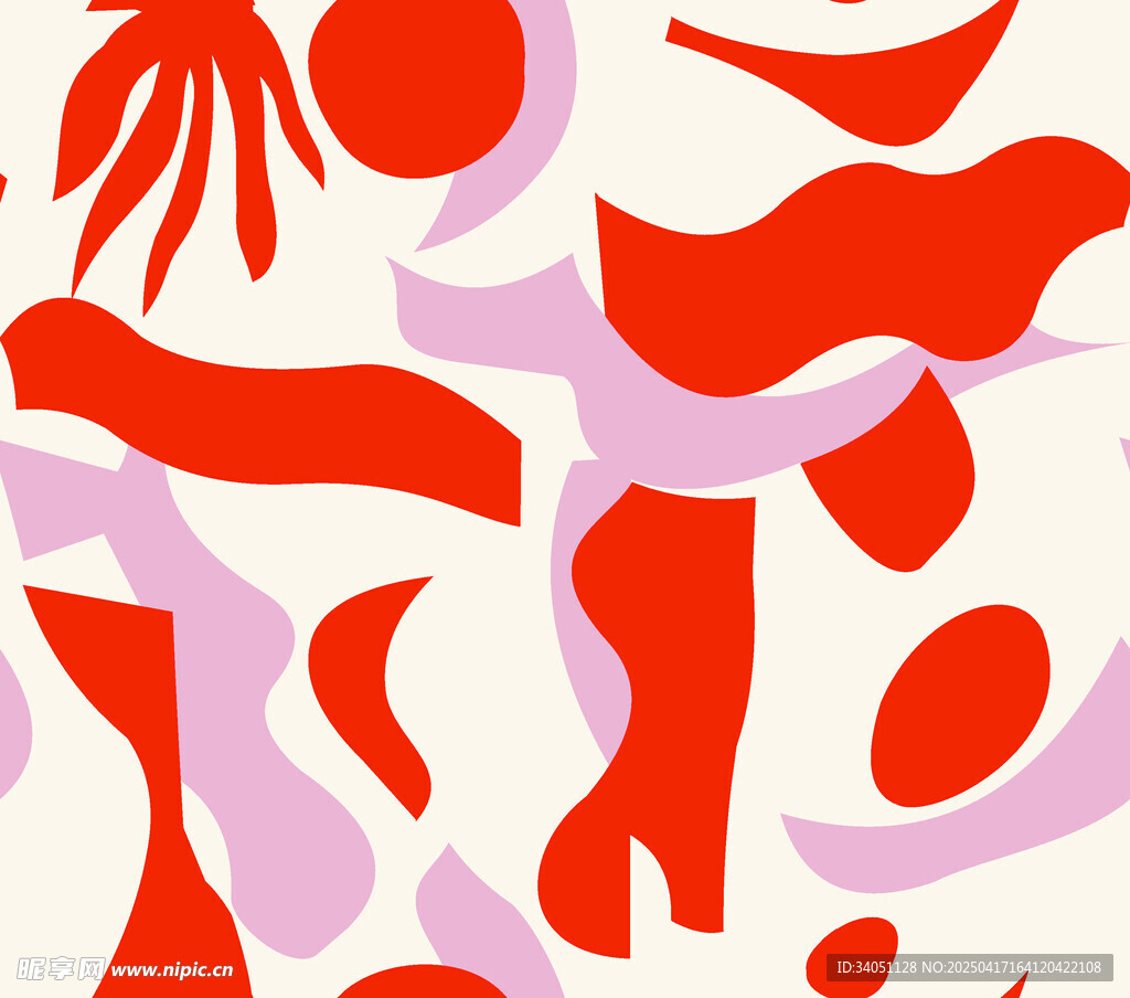 抽象几何花卉图案背景