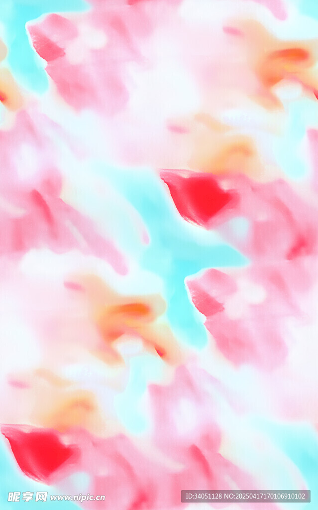 梦幻水彩风抽象图案背景