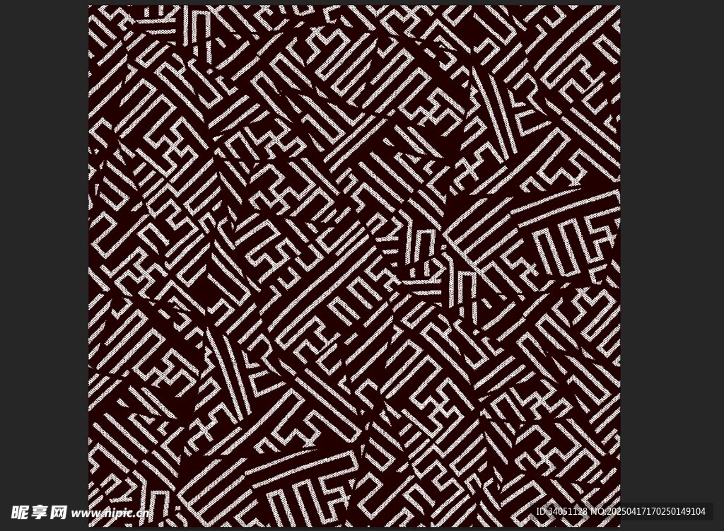 几何线条构成的抽象图案