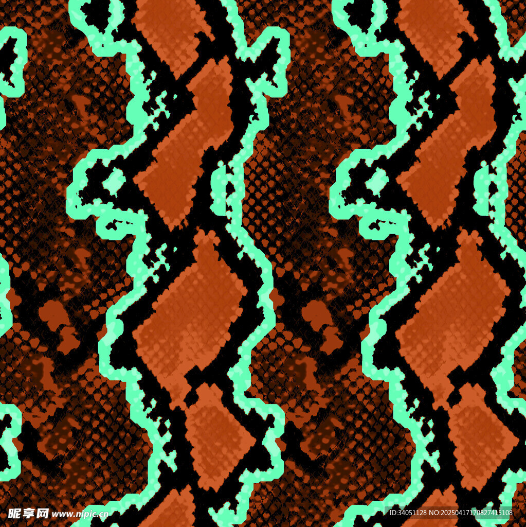 蛇皮纹理图案设计