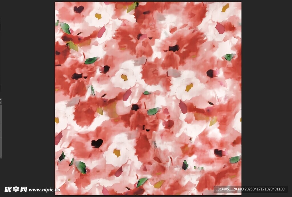 粉色花卉图案背景纹理