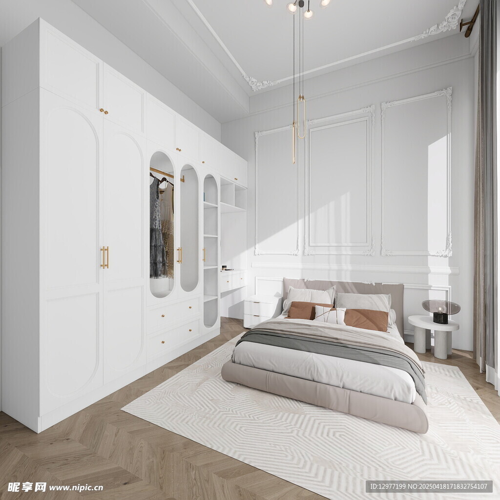 现代简约风卧室室内设计