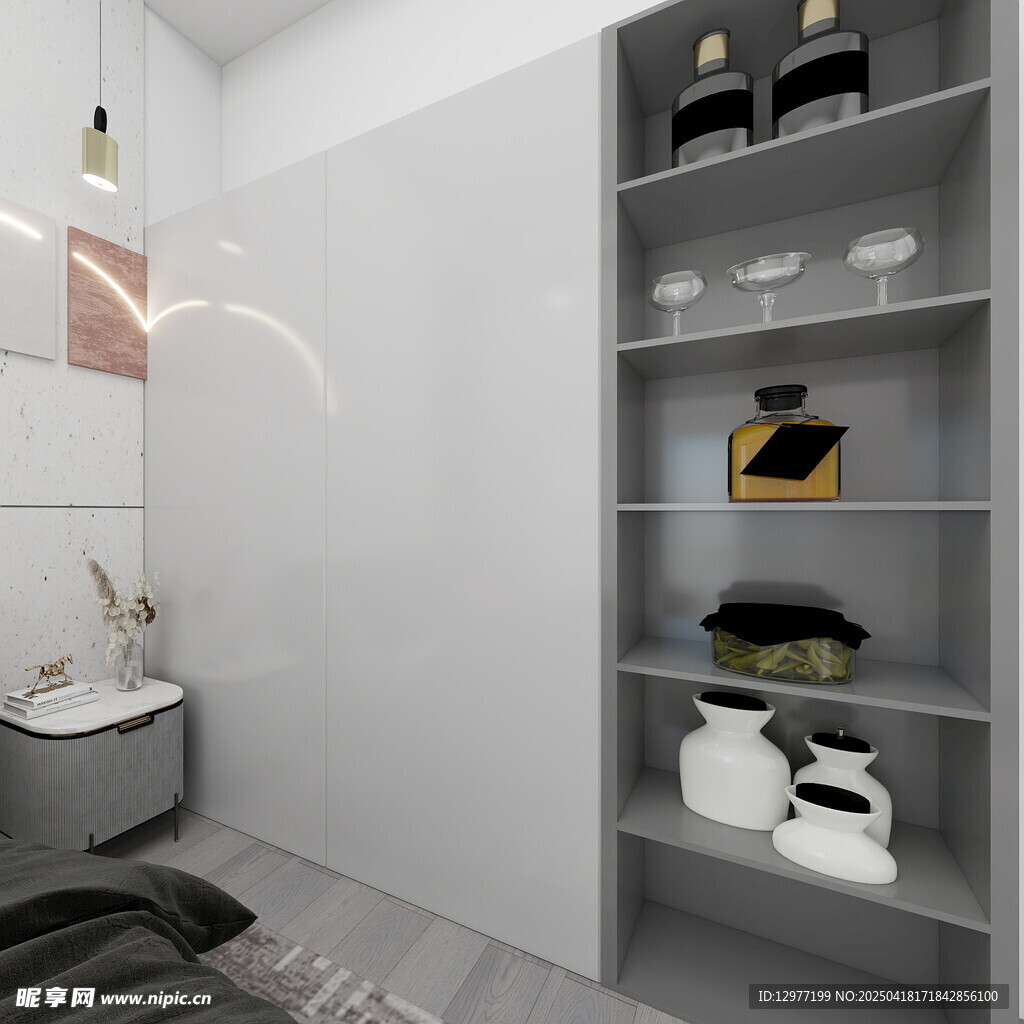 现代简约风浴室收纳一角