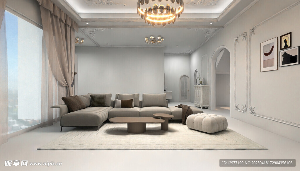 现代简约风格客厅室内设计