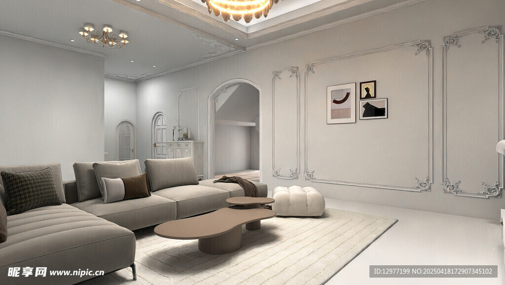 现代简约风客厅室内设计