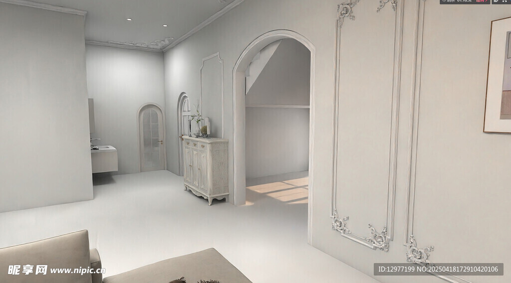 简约白色系室内空间设计