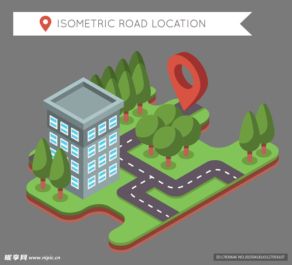 办公建筑位置示意图
