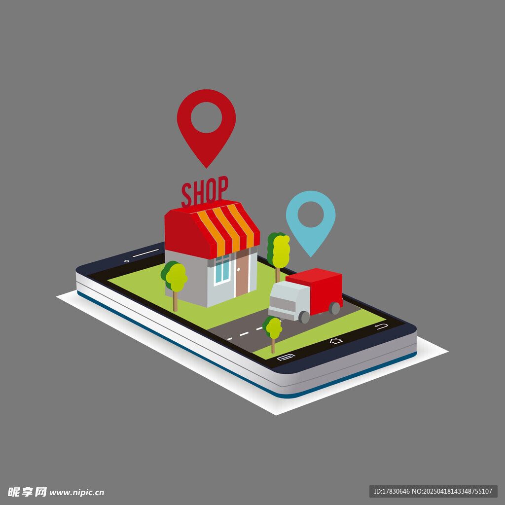 手机上的购物与定位服务