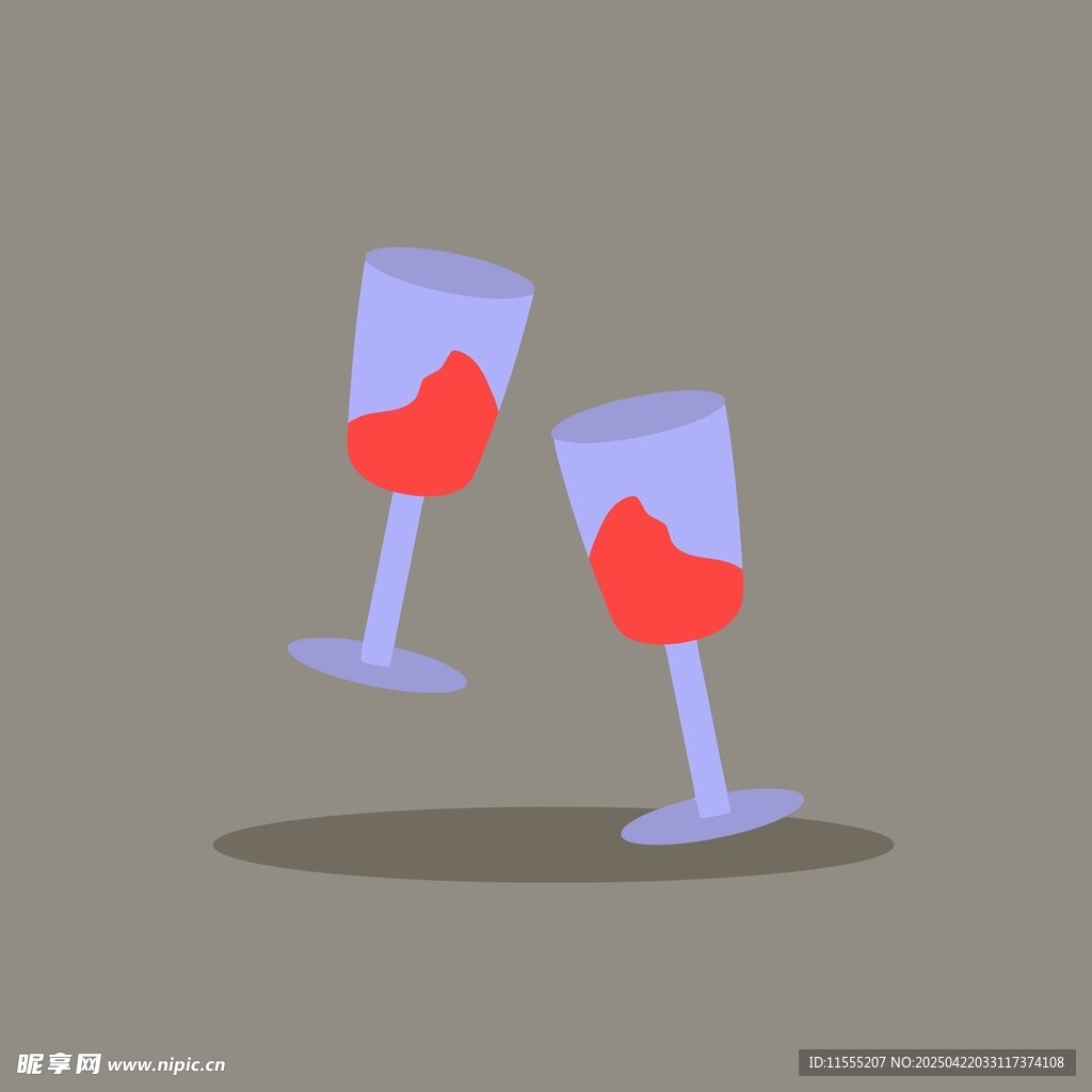爱心香槟杯
