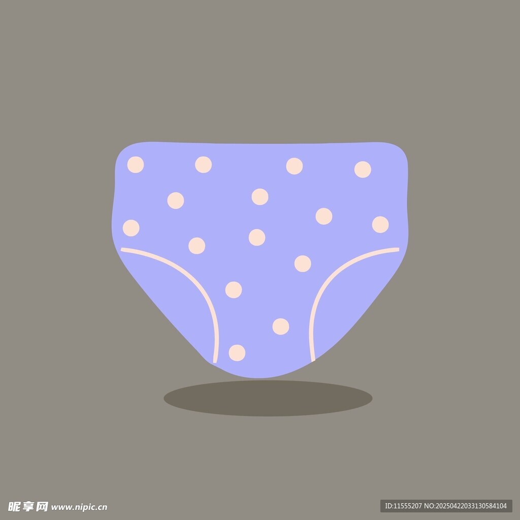 紫色波点婴儿尿布