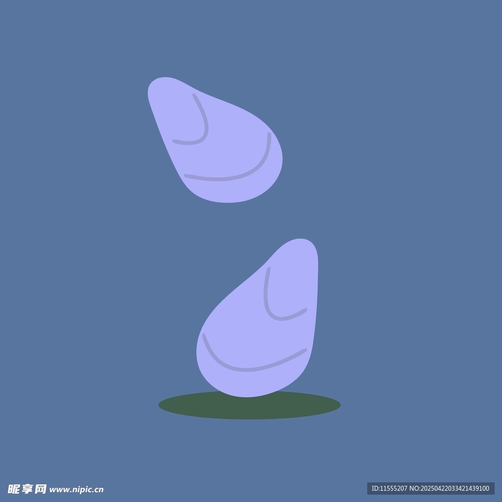 紫色水滴状物体悬浮画面