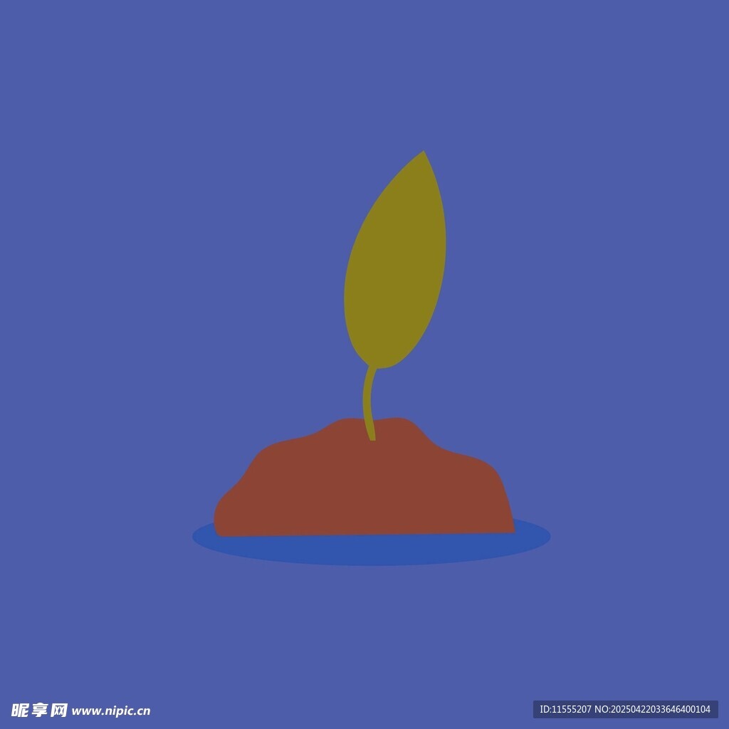 破土而出的嫩绿幼苗