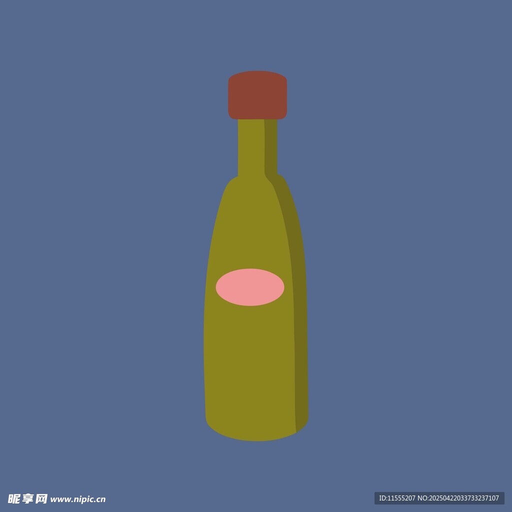 绿色瓶装酒