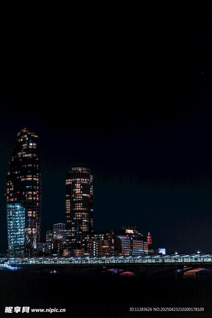城市璀璨夜景
