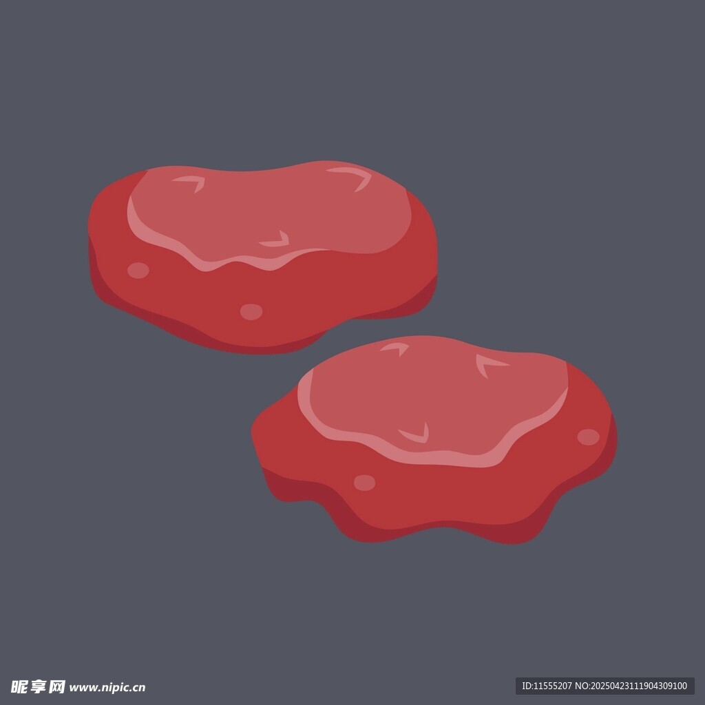 两块鲜嫩多汁的生牛肉