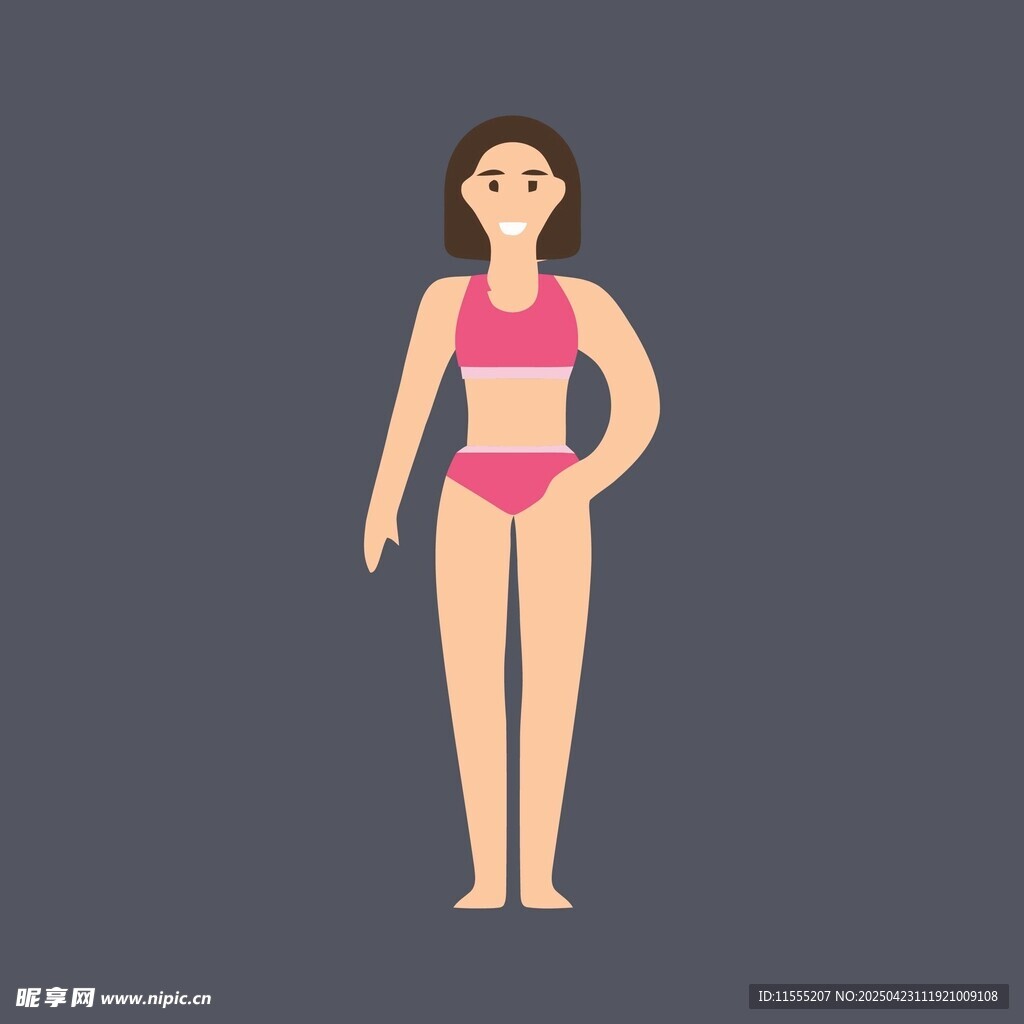 穿比基尼的女性形象
