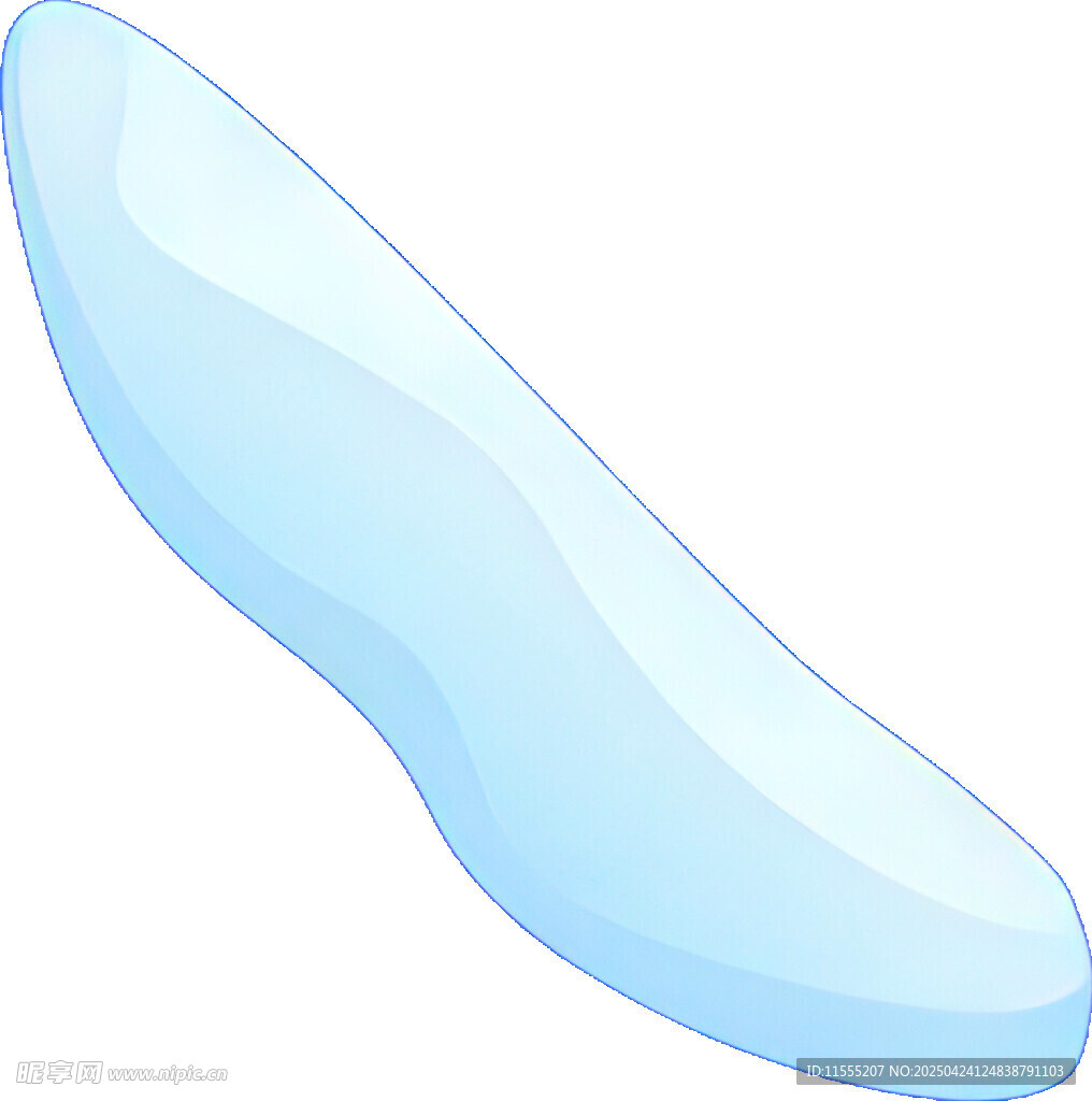 浅蓝色弧形物体