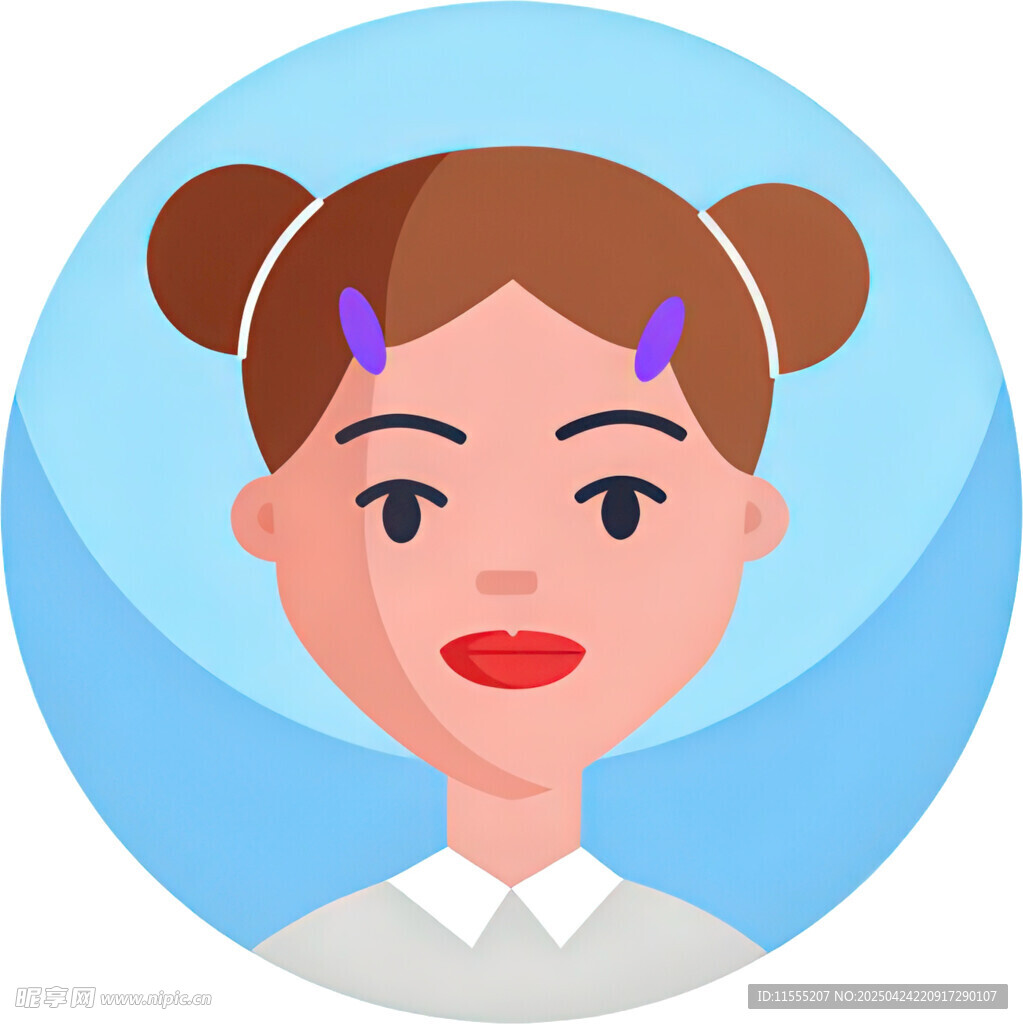 双马尾女孩头像